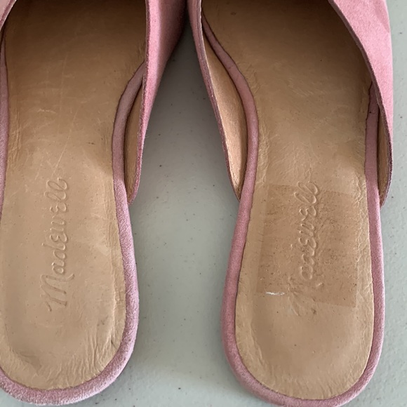 Madewell Remi Slip On Suede Mule Pink Size 6.5 - Picture 5 of 9